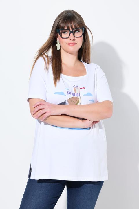Produktbild Ulla Popken T-Shirt, Möwe, Classic, Carree-Ausschnitt, Halbarm (50, 52)