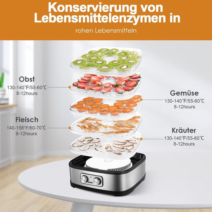 Image du produit Yashe GGJ-261A Dörrautomat mit 5 höhenverstellbaren Tabletts