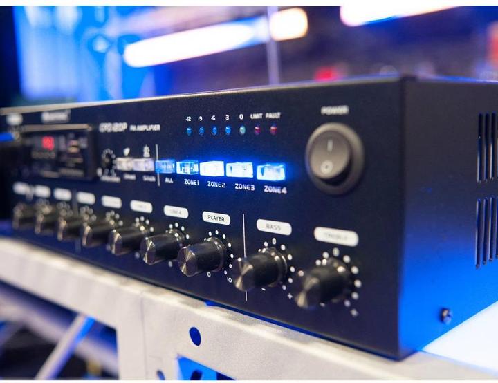 Actual product image Omnitronic CPZ-120P ELA ELA amplifier 120 W 4-channel 4 zones (Amplifier)