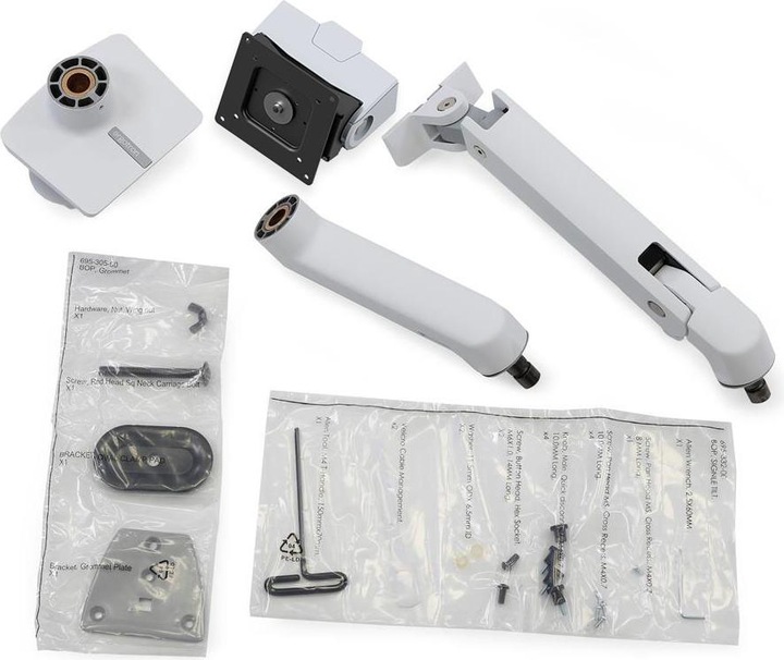 Actual product image Ergotron HX Arm With Very Heavy Duty Pivot Desk Mount White (Dining table, 57")