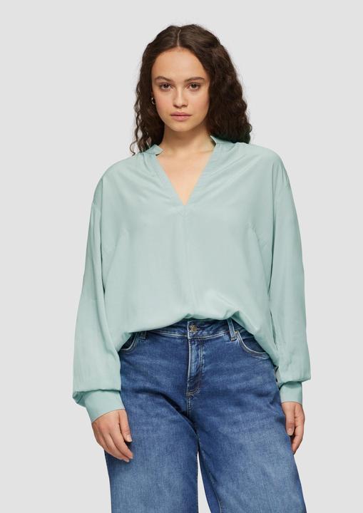 Produktbild S.Oliver Bluse Viskosebluse mit Tunika-Ausschnitt (54)