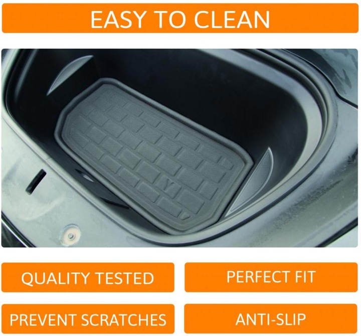Actual product image trends4cents Frunk protective mat