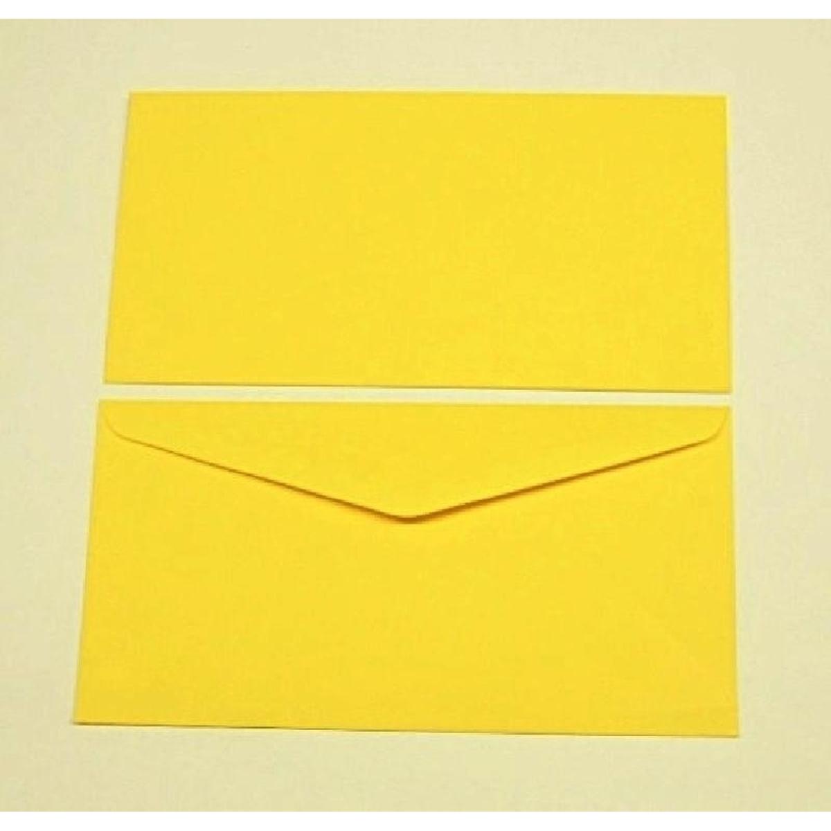 Thumbnail - Blanke, Briefumschlag, Briefumschläge DINlang 120g/qm gummiert VE=100 Stück butterblumengelb (110 x 220 mm, 100 x)