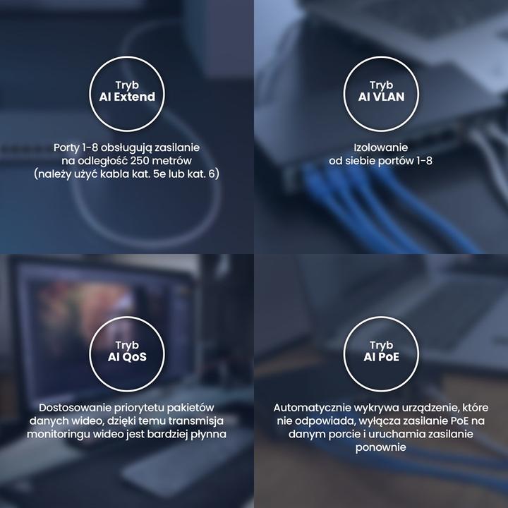 Productafbeelding Extralink EX.3906 netwerkswitch Unmanaged L2 Fast Ethernet (10/100) Power over Ethernet (PoE) 1U (10 ports)