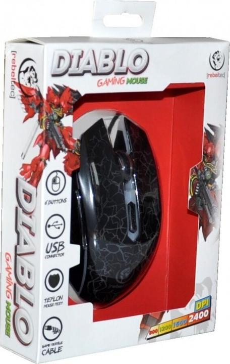 Actual product image Rebeltec gaming mouse DIABLO (Wireless)