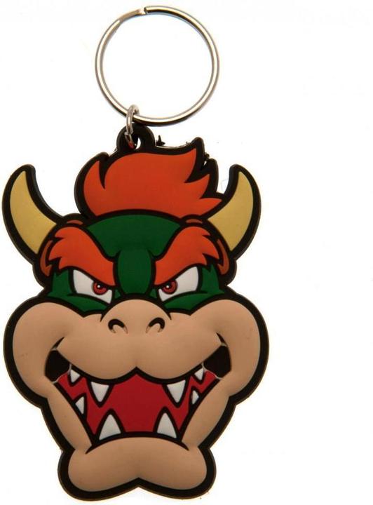 Actual product image Super Bowser keyring