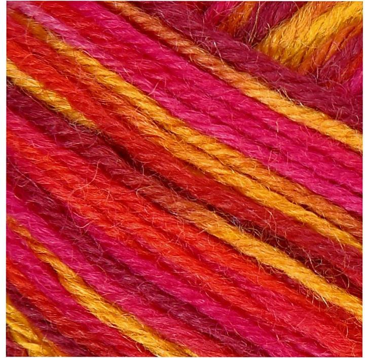 Productafbeelding Creativ Company Wol 50 g voor sokken, rood/oranje (200 m)