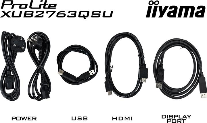 Actual product image iiyama ProLite XUB2763QSU-B1 (2560 x 1440 pixels, 27")