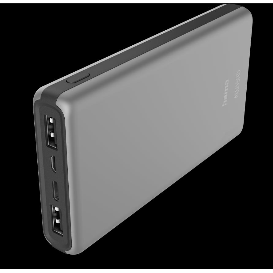 Thumbnail - Hama ALU15HD (15000 mAh, 55.50 Wh), Powerbank, Silber
