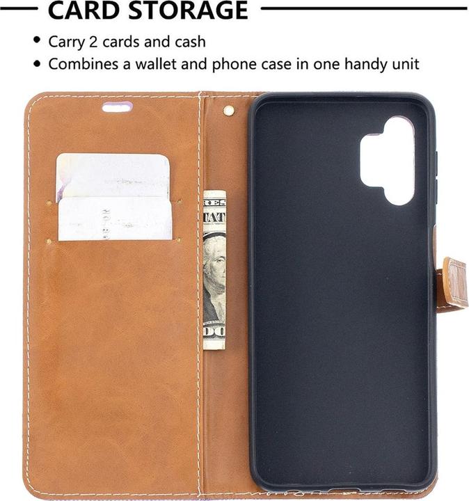 Actual product image König Design Case Mobile Protection for Samsung Galaxy A32 5G Case Cover Wallet Case New (Samsung Galaxy A32 5G)