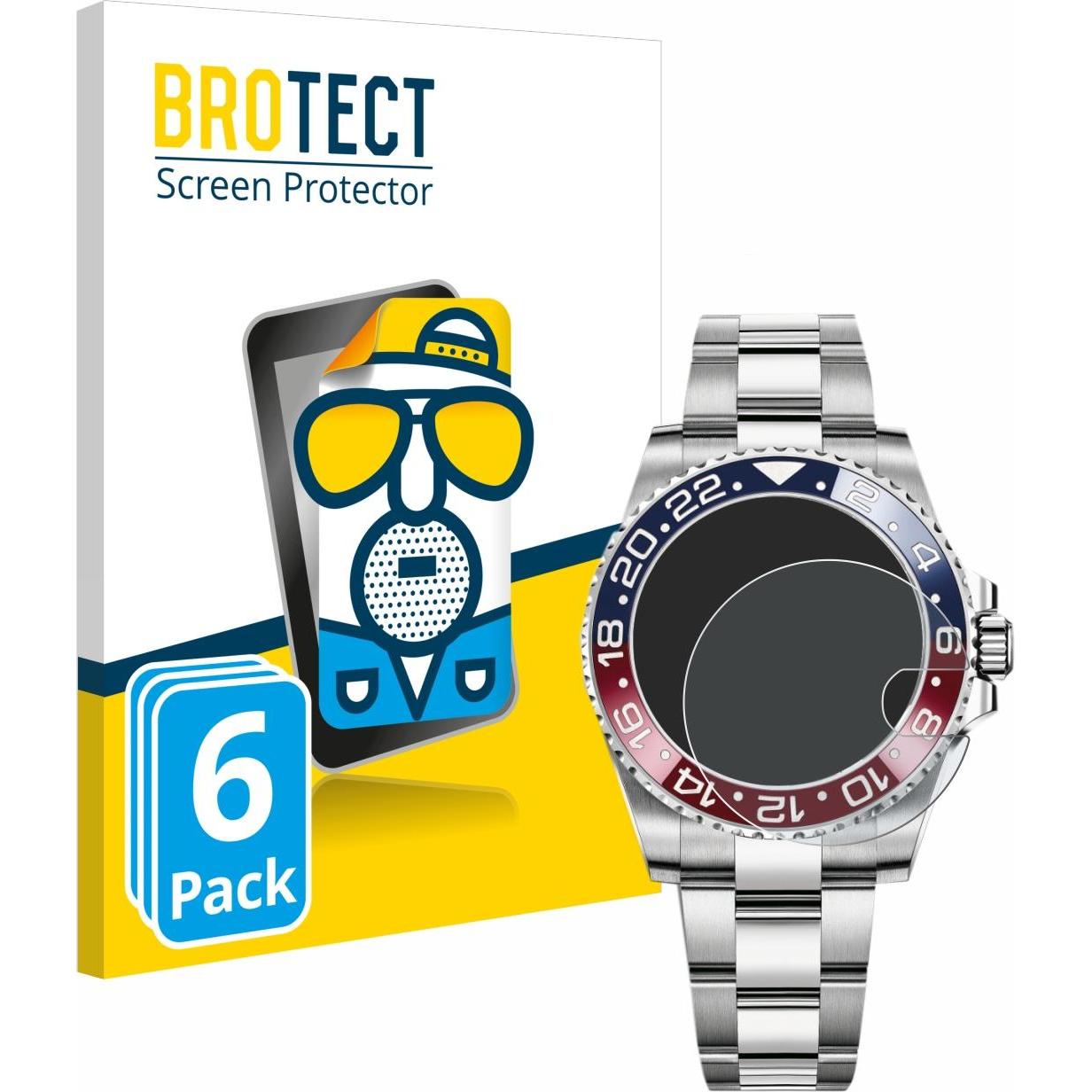BROTECT Entspiegelungs-Schutzfolie Displayschutz Matt, Smartwatch Schutzfolie, Schwarz