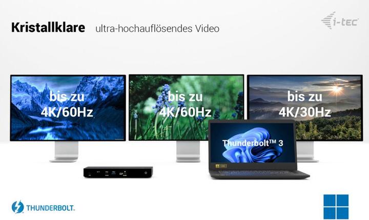 Produktbild i-tec Thunderbolt4 3x Display (Thunderbolt, 4 Ports)