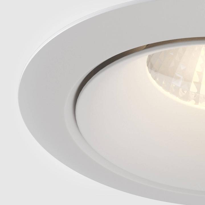 Actual product image Maytoni Yin LED downlight, recessed light 12W dimmable white 90Ra Ø9.8mm warm white (870 lm)