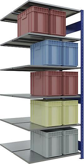 Actual product image eurokraft pro Boltless shelving, double row