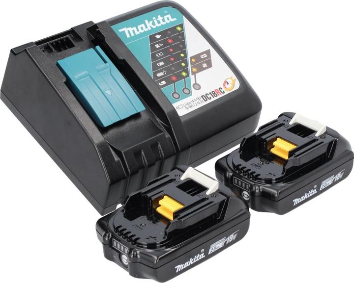 Image du produit Makita DCO 181 RAJ Trancheuse rotative sans fil 18 V 32000 tr/min Brushless + 2x batterie 2,0 Ah + chargeur