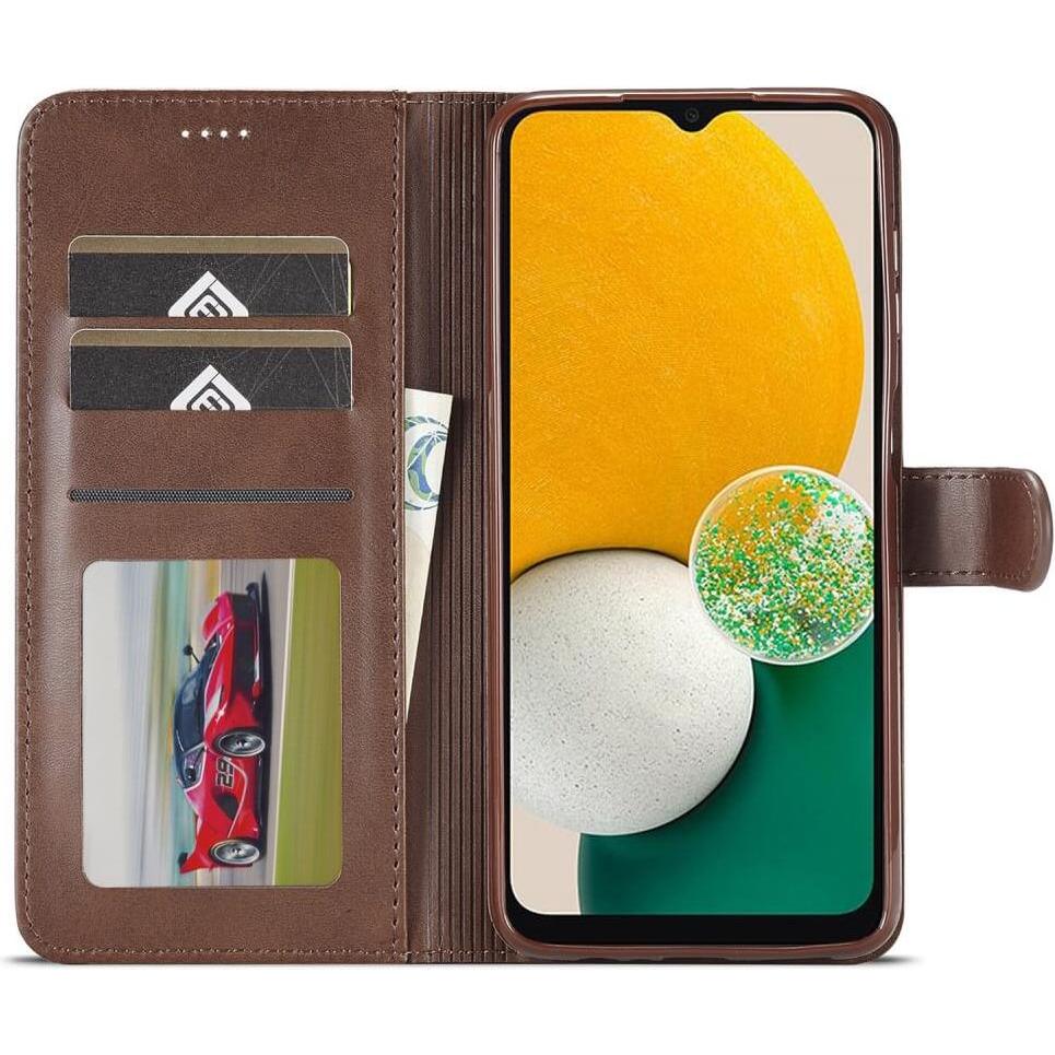 Thumbnail - LC.Imeeke Galaxy A15 - Leder Etui Hülle dunkelbraun (Samsung Galaxy A15), Smartphone Hülle, Braun