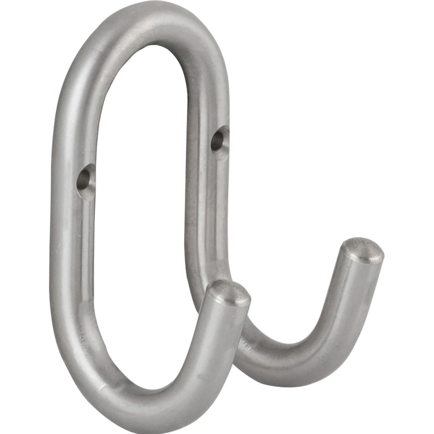 Pohl, Garderobe + Kleiderhaken, Mantelhaken Nora Breite 51 mm, Höhe 87 mm, Edelstahl unbehandelt