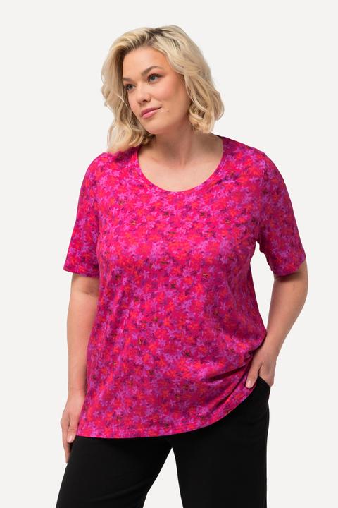 Produktbild Ulla Popken Shirt, gemustert, Rundhals, Halbarm (68)