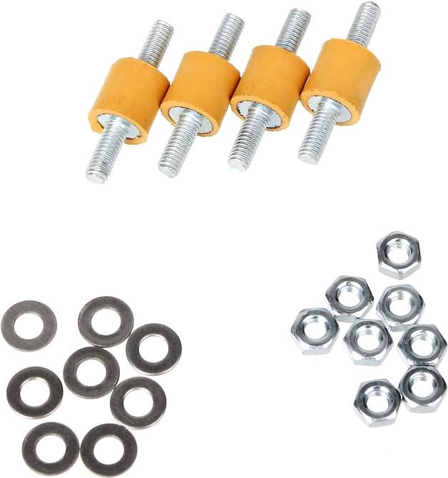Actual product image Aqua Computer Decoupling set for pump mounting, extra soft yellow gu