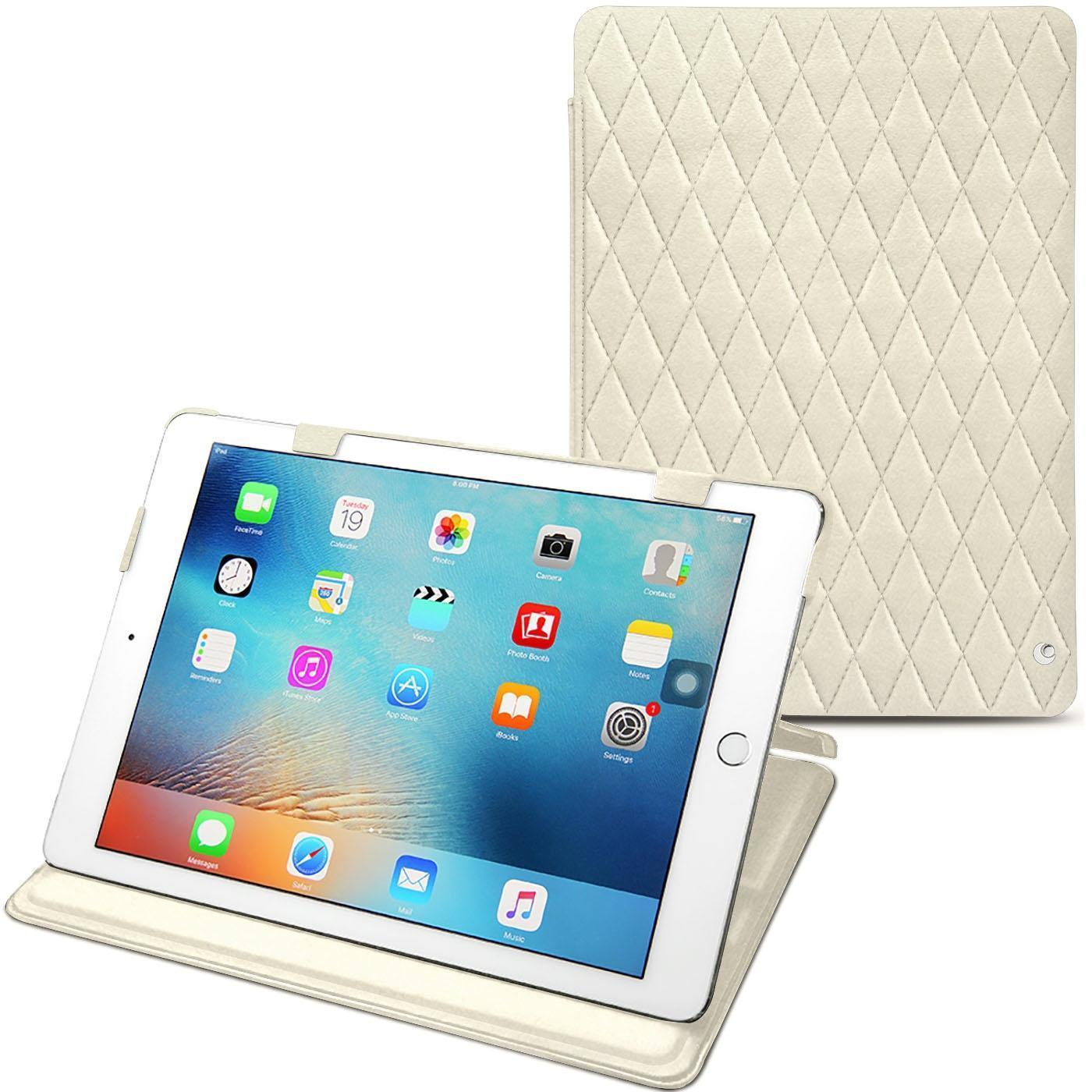 Noreve Lederschutzhülle horizontal (iPad 9.7), Tablet Hülle, Weiss