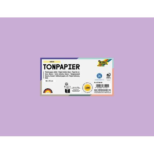 Thumbnail - Folia, Bastelpapier, Tonpapier, (B)500 x (H)700 mm, 130 g/qm, lila (130 g/m², 10 x)