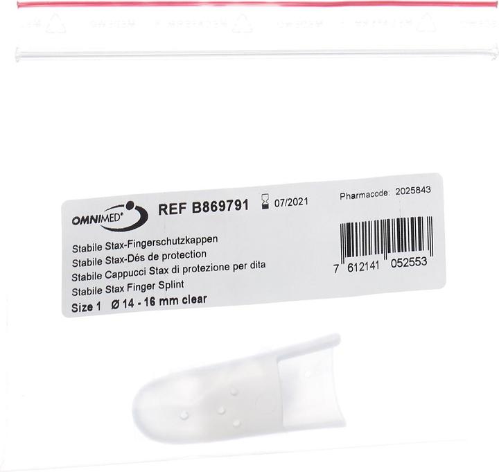 Produktbild Omnimed Stax-Fingerschutzkappen perforiert transparent (1)