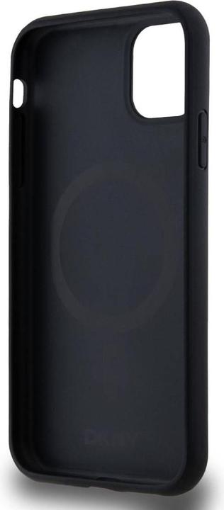 Produktbild DKNY PU Leather Repeat Pattern Bottom Stripe MagSafe Case for iPhone 11 Black (Apple iPhone 11)