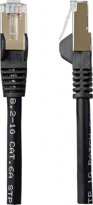 Actual product image StarTech Patch Cable Cat6a 2m Black (STP, CAT6a, 2 m)