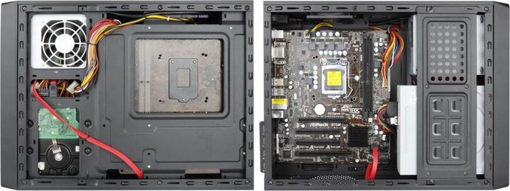 Actual product image Chieftec UE-02B Computer case - Computer case (Mini-Tower, PC, Metal, Micro-ATX, Black) (mATX, Mini-ITX)