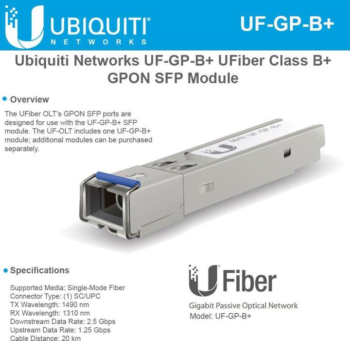 Produktbild Ubiquiti Gpon OLT SFP