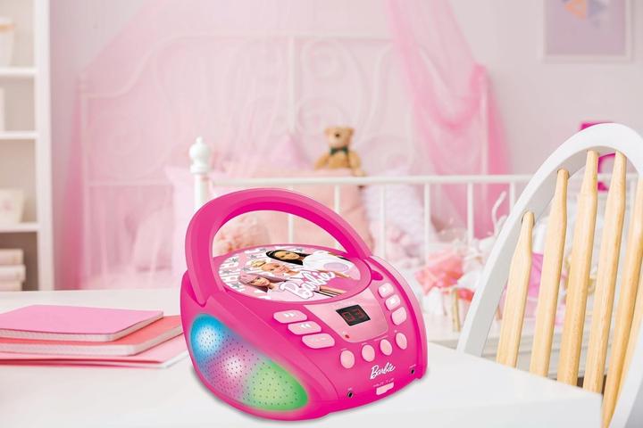 Actual product image Lexibook Barbie Bluetooth CD player with light effects (RCD109BB)