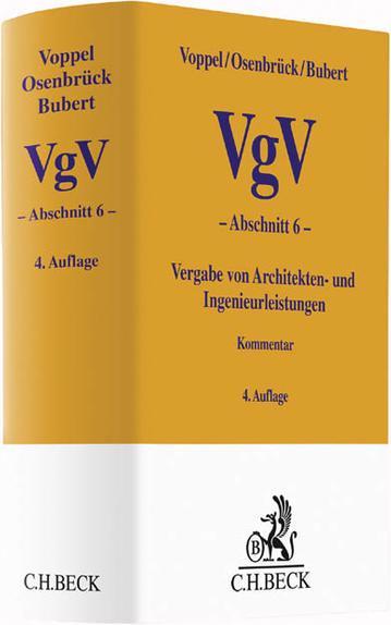 Produktbild VgV (Deutsch, Christoph, Osenbrück, Reinhard (Dr.), Voppel, Wolf/Bubert, 2017)