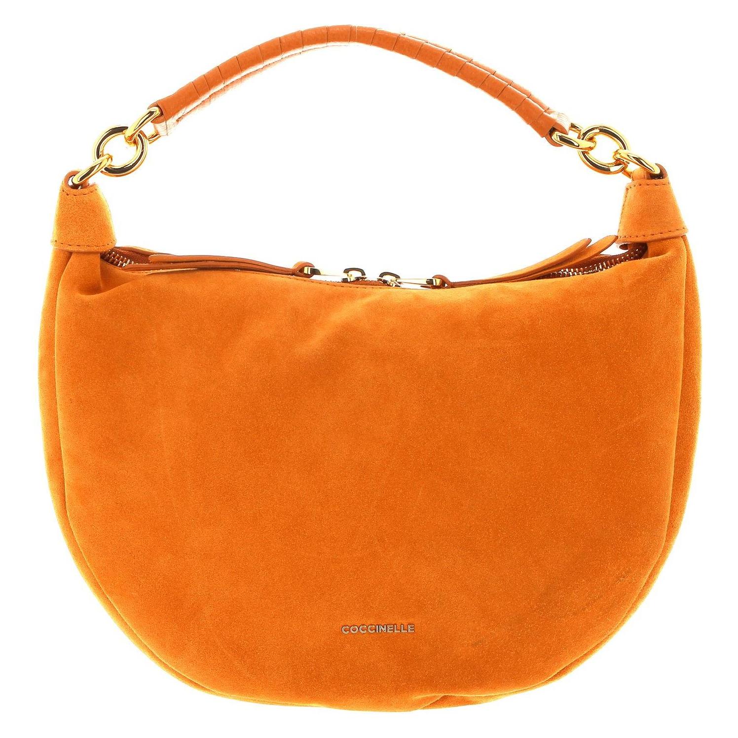 Coccinelle, Damen, Handtasche, Maelody Suede Handbag Suede Leather, Orange