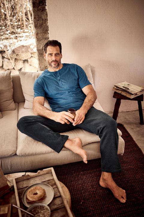 Produktbild JP1880 Henley, Basic, Knopfleiste, Halbarm, bis 7 XL (4XL)