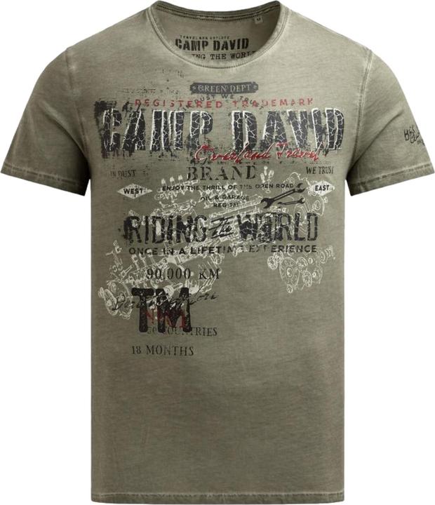 Actual product image Camp David T-Shirt Riding The World I Kurzarmshirt (XL)