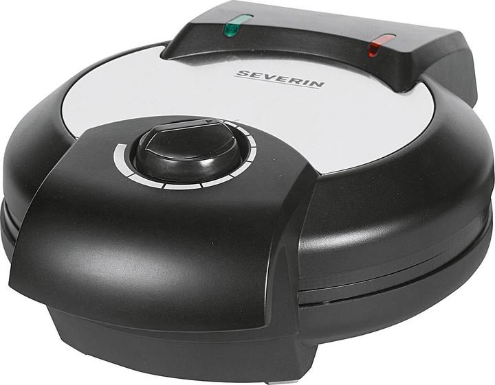 Image du produit Severin 2103 Acier inoxydable brossé-noir, 1300 W, forme de coeur, nombre de galettes 5