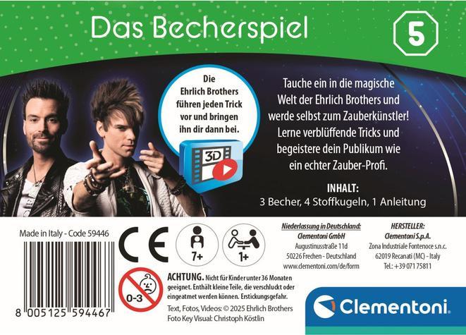 Produktbild Clementoni Ehrlich Brothers Mini Magics - Das Becher-Spiel