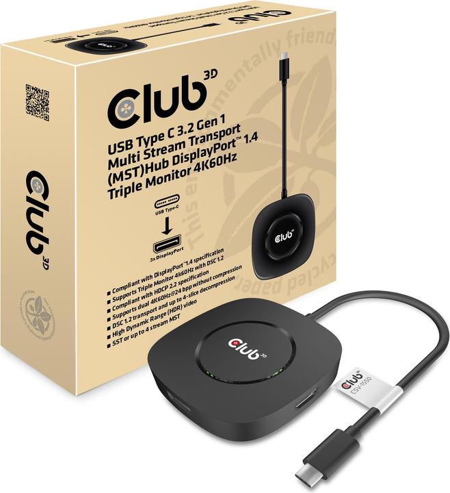 Image du produit Club 3D CSV-1550 (USB-C, 3 ports)