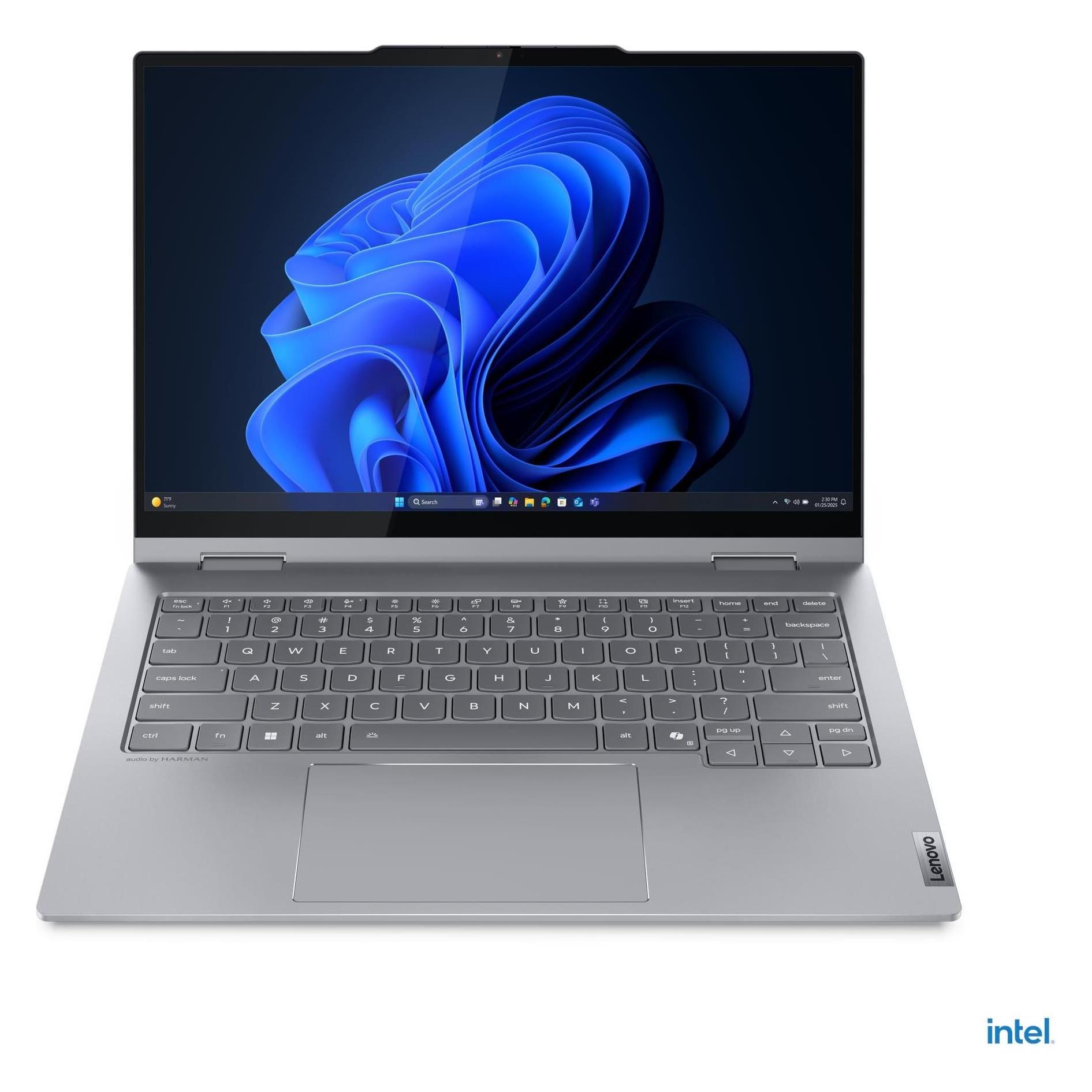Lenovo ThinkBook 14 2-in-1 Gen 5 (14", 512 GB, 16 GB, DE, Intel Core Ultra 5 225U), Notebook, Grau