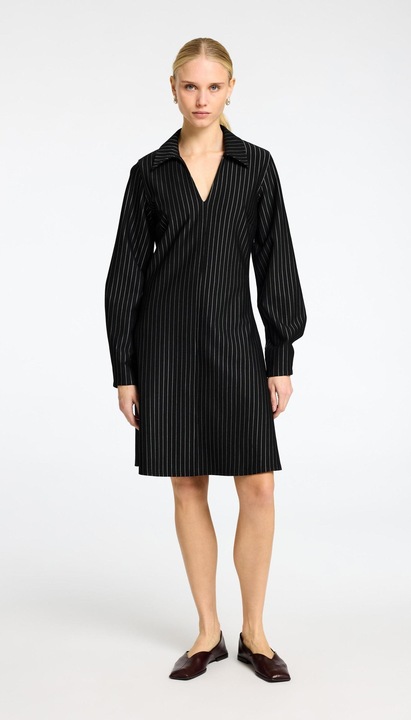 Actual product image Selected Femme Nadelstreifen Viskosemix Minikleid (XXL)