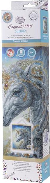 Produktbild Craft Buddy Einhorn, 35x45cm Crystal Art Scroll