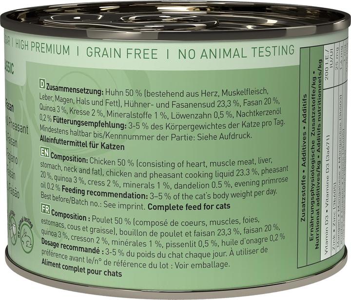 Image du produit Catz Finefood No.15 Poulet & faisan (Adulte, 6 pcs, 250 g)