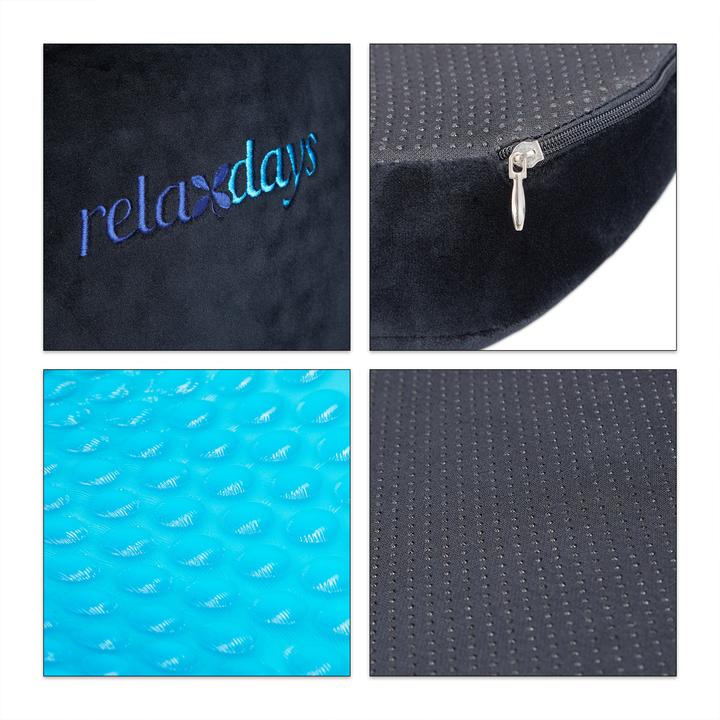 Productafbeelding Relaxdays Orthopedisch zitkussen (46 x 36 x 7 cm)