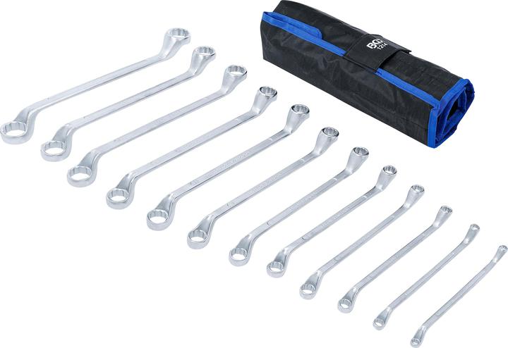 Immagine prodotto BGS Set di 12 Chiavi a doppio anello, a gomito SW 6 x 7 - 30 x 32 mm ( 1214 ) (19 mm, 6 mm, 12 mm, 24 mm, 14 mm, 22 mm, 16 mm, 23 mm, 10 mm, 21 mm, 18 mm, 27 mm, 7 mm, 17 mm, 11 mm, 15 mm, 26 mm, 30 mm, 8 mm, 28 mm, 9 mm, 29 mm, 13 mm, 20 mm, 25 mm)