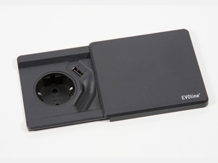 Evoline Square80 ohne Qi-Ladefunktion ohne Datenanschluss schwarz