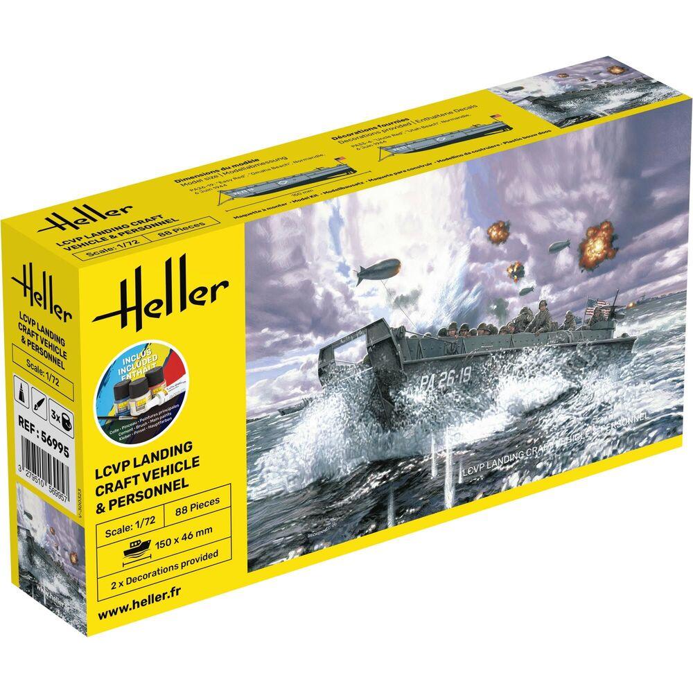 Heller STARTER KIT LCVP Landungsboot + Figures