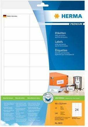 Image du produit Herma Étiquettes universelles A4