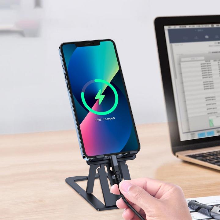 Actual product image Choetech Foldable phone/tablet stand H064 (grey)