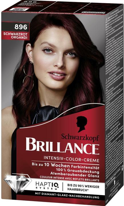 Produktbild Schwarzkopf Brillance Intensiv-Color-Creme (896 schwarzrot organdi)
