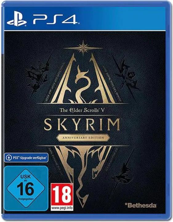Bethesda The Elder Scrolls 5 : Skyrim Anniversary Edition (mise à niveau gratuite vers la PS5) (PS4, DE)
